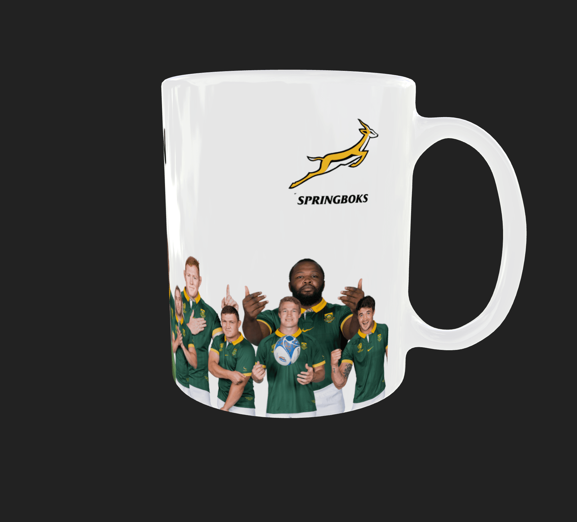 Springboks Fan Mug - With Personalized Name
